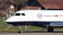 add your business logo or text on a jet plane video
