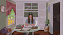 create lofi hiphop animation with aesthetic style