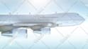 add your logo or text on a flying boeing plane