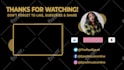 do custom youtube end card end screen outro video