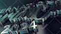 make this 3d metallic silver logo animation