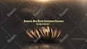 create golden lotus flower logo animation