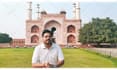 record a video at mughal king akbar royal palace