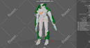 rig 3d character in maya or blender for unreal, unity or animation
