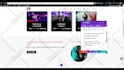 design a modern music website for artists, djs, and labels
