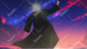 make anime style animated gif according to your request