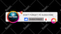 create animated youtube subscribe buttons, like and bell