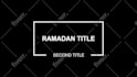 create lower third, title mogrt template for premiere pro