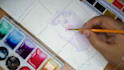 paint an authentic hand painted watercolor portrait from your photo