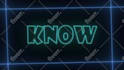 create animated neon typography lyrics video