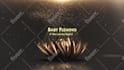 create golden lotus flower logo animation