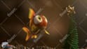 put your logo or text on a christmas fish video