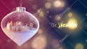 make christmas and new year wishes logo animation video