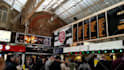 add anything inside a london train station billboard video
