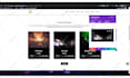 design a modern music website for artists, djs, and labels