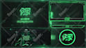 design a professional twitch overlay and stream package