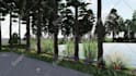 create a photorealistic 3d exterior rendering for houses