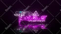 create electric neon logo animation