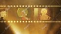 make film projector logo intro in 4k