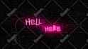 do modern neon sign light intro animation