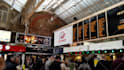 add anything inside a london train station billboard video