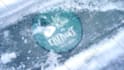 reveal your logo under snow frozen ice