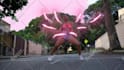 create neon scribble dance animation