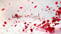 create an nature flower flying leaves intro
