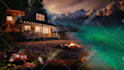 create cozy room rain video with customize design