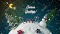 create animated 2025 christmas, new year video