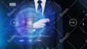 make a hologram business agent video in hud interface