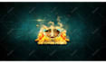 create smoking gold particles animation for logo or text