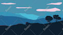 create loop animated illustrations and motion graphics