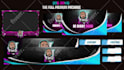 design animated twitch overlay, twitch logo, twitch stream package panels screen
