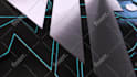 create 3d glass glow layer formation logo reveal intro