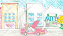 make hand drawn paper cutouts stop motion animation video