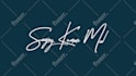 animate your handwritten signature style logo