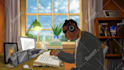 make you into the lofi girl with a looped video animation