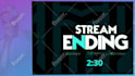 create animated countdown starting soon for twitch streaming