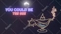 create modern neon lyric video