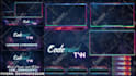 design animated twitch overlay or streaming overlay pack