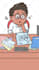 create 2d cartoon animation stickman for you