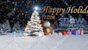 create a merry christmas and happy new year video