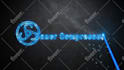 create metal laser cut fire crack and burning logo intro