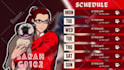 make a custom stream schedule in canva