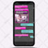 create chat animation for ads intro
