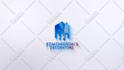 create color paints mixing and splashing logo animation