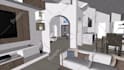 design modern house elevation and 3d model in sketchup