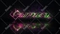 create cyberpunk neon light metallic glow logo reveal intro animation video
