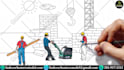 create a construction white board animation video